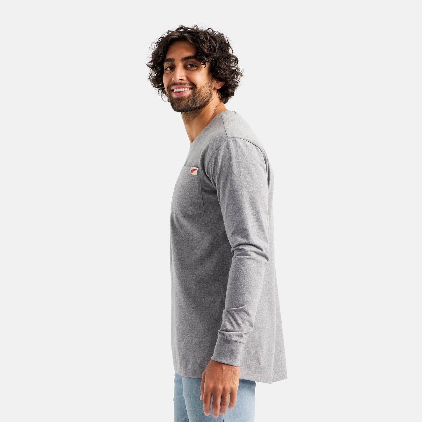 Long Sleeve Classic Pocket Tee in Heather Gray 98475 | Red Wing - Red Wing Shoes Men|Apparel