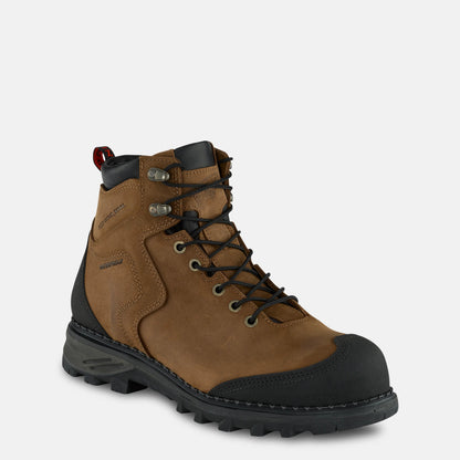 Burnside 6-inch Waterproof Safety Toe Boot Brown 2410 - Red Wing Shoes Men