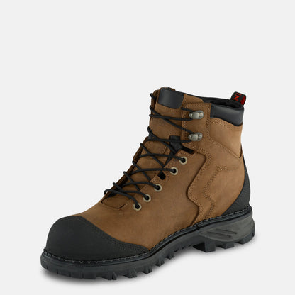 Burnside 6-inch Waterproof Safety Toe Boot Brown 2410 - Red Wing Shoes Men