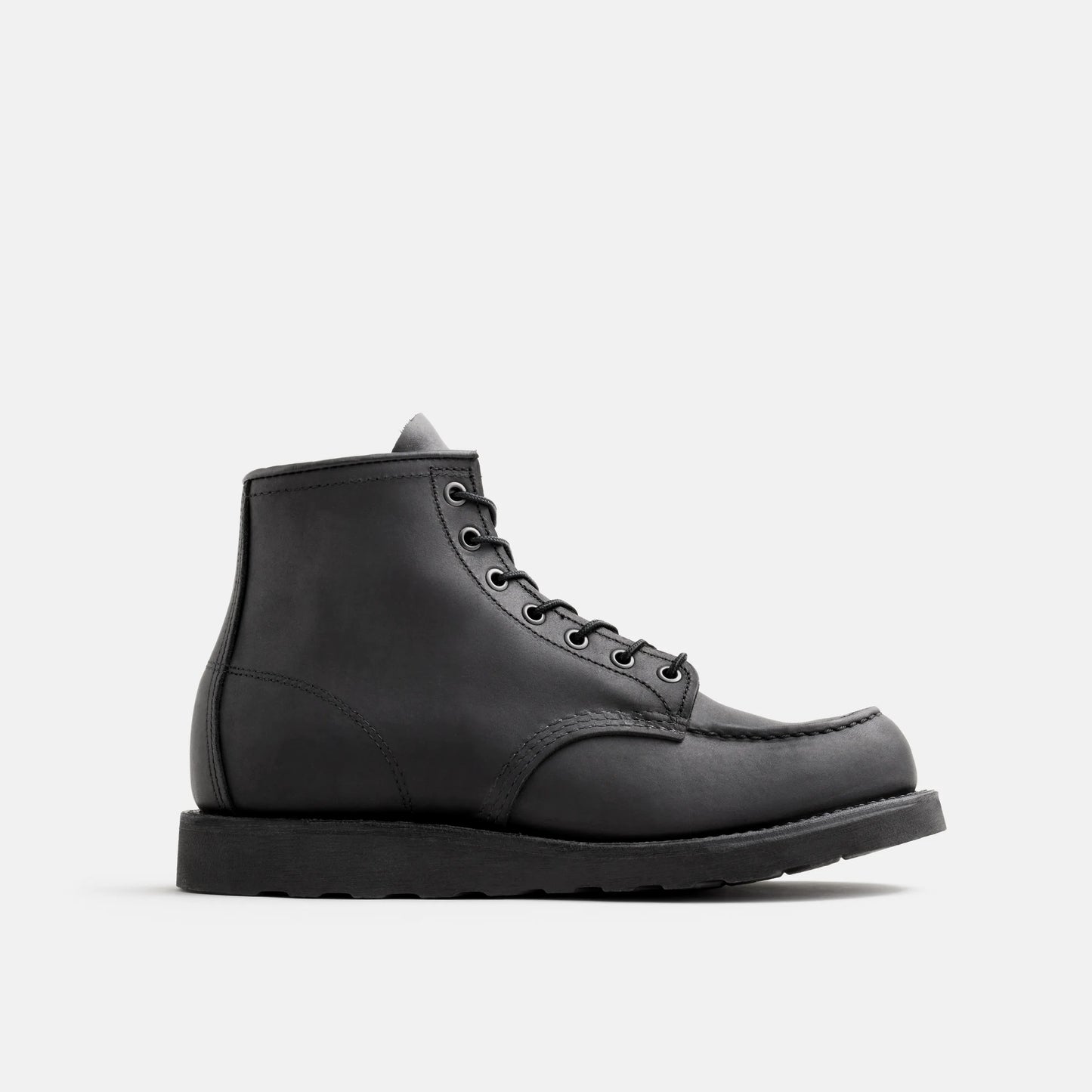 Classic Moc 6-Inch Boot in Black Leather 8074 | Red Wing Heritage - Red Wing Shoes Men