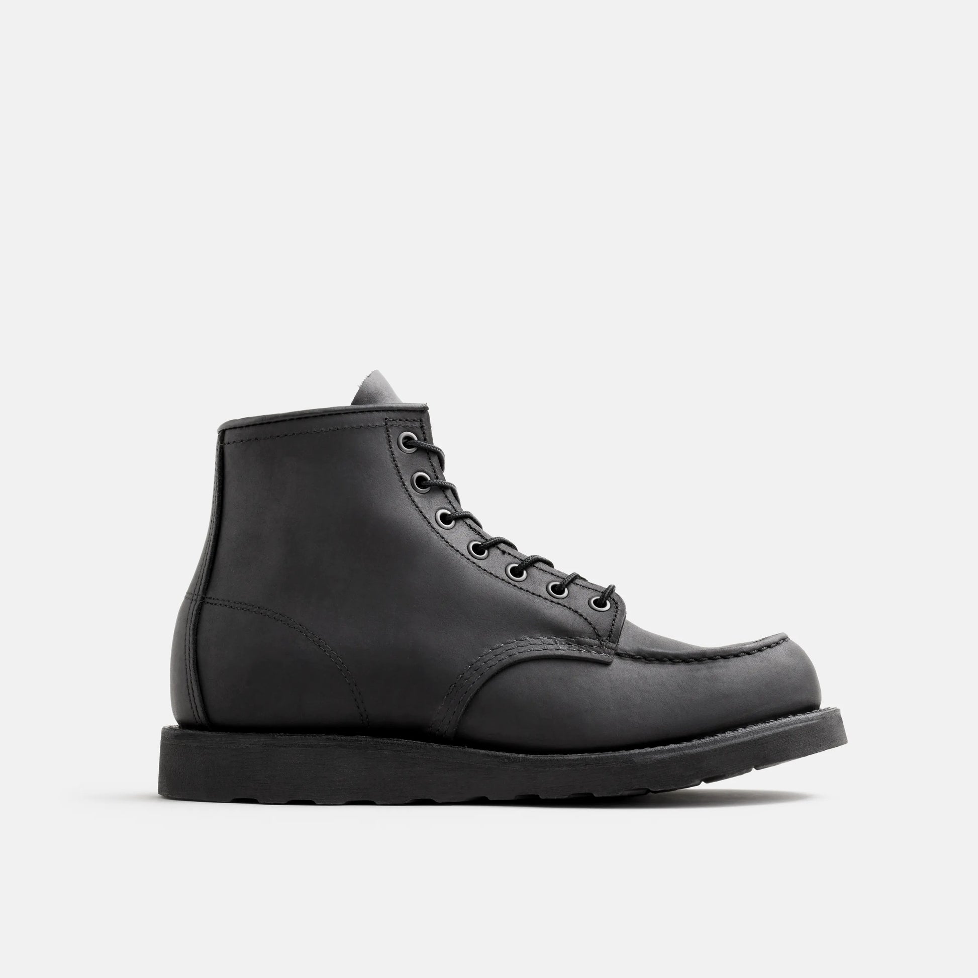 Classic Moc 6-Inch Boot in Black Leather 8074 | Red Wing Heritage - Red Wing Shoes Men