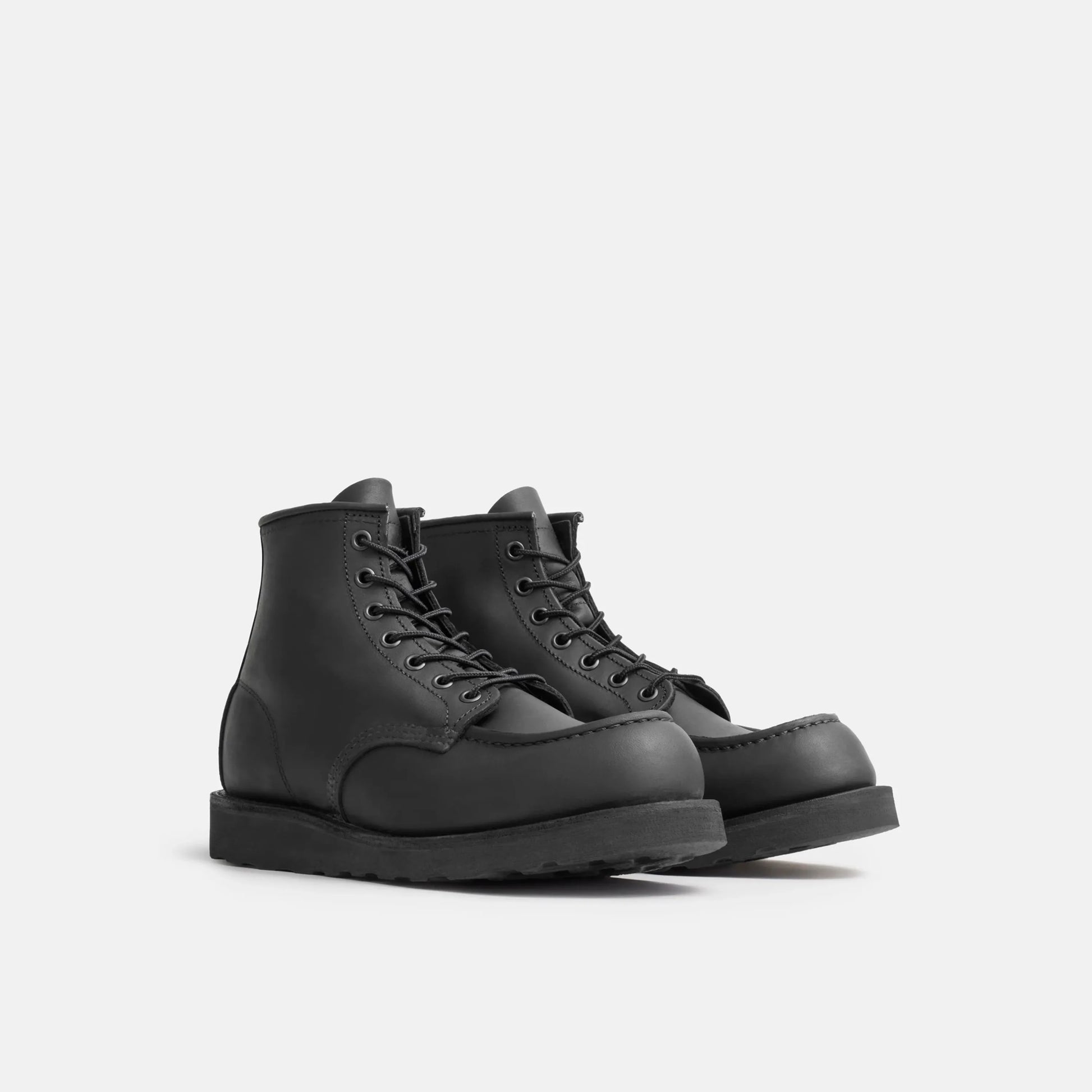 Classic Moc 6-Inch Boot in Black Leather 8074 | Red Wing Heritage - Red Wing Shoes Men