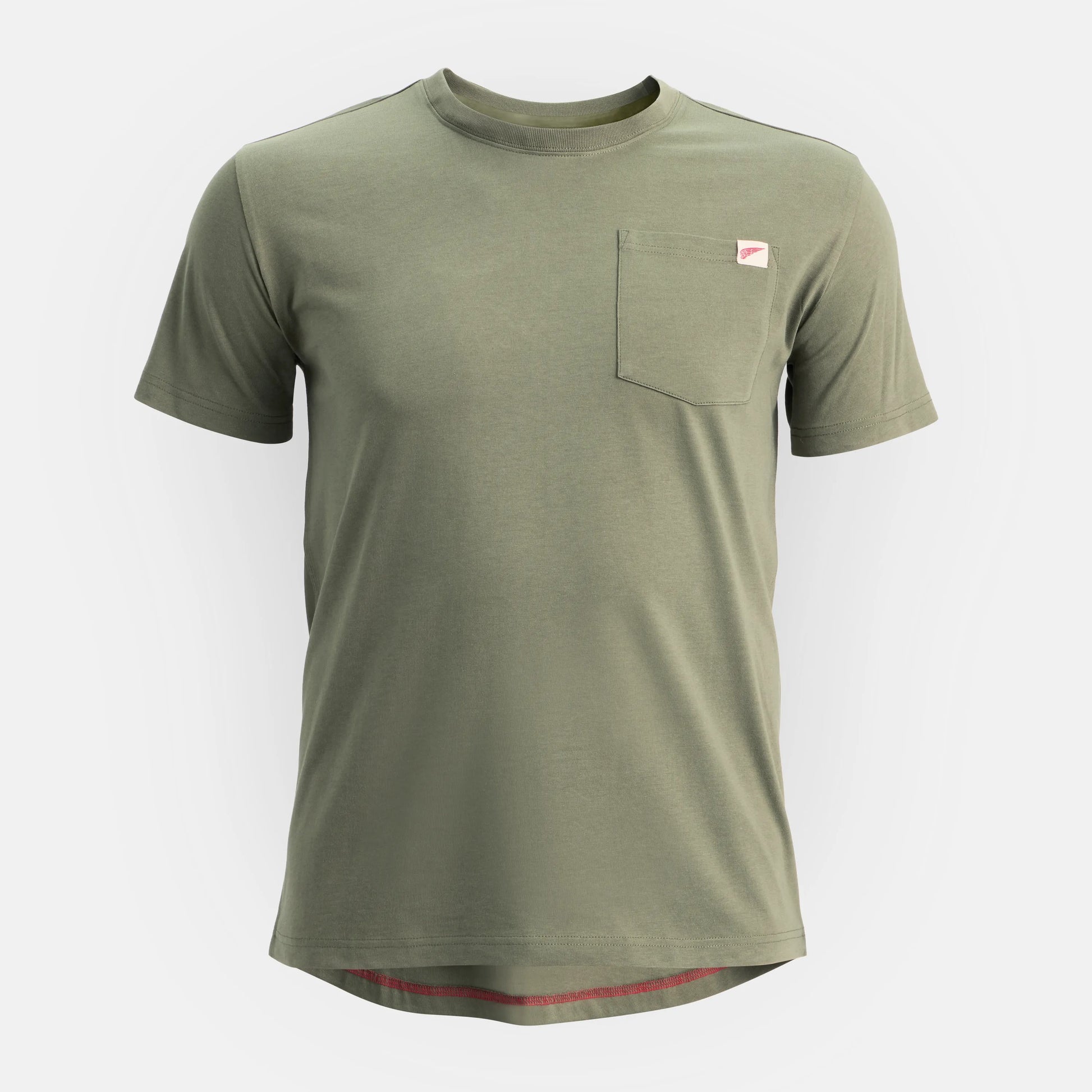 Short Sleeve Pocket T-Shirt in Olive Green 98473 - Red Wing Shoes Men|Apparel