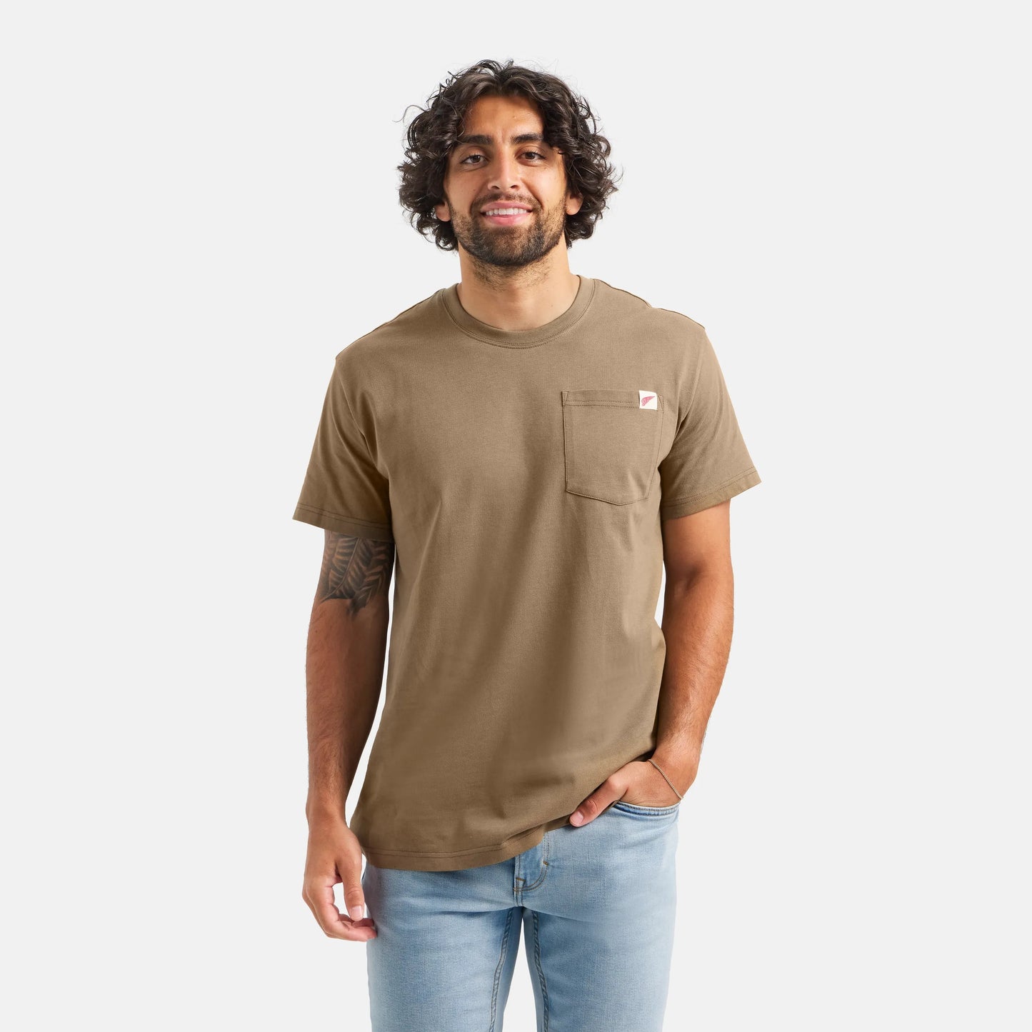 Short Sleeve Pocket T-Shirt in Brown 98471 - Red Wing Shoes Men|Apparel