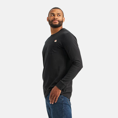 Long Sleeve Classic Pocket Tee in Black 98474 - Red Wing Shoes Men|Apparel