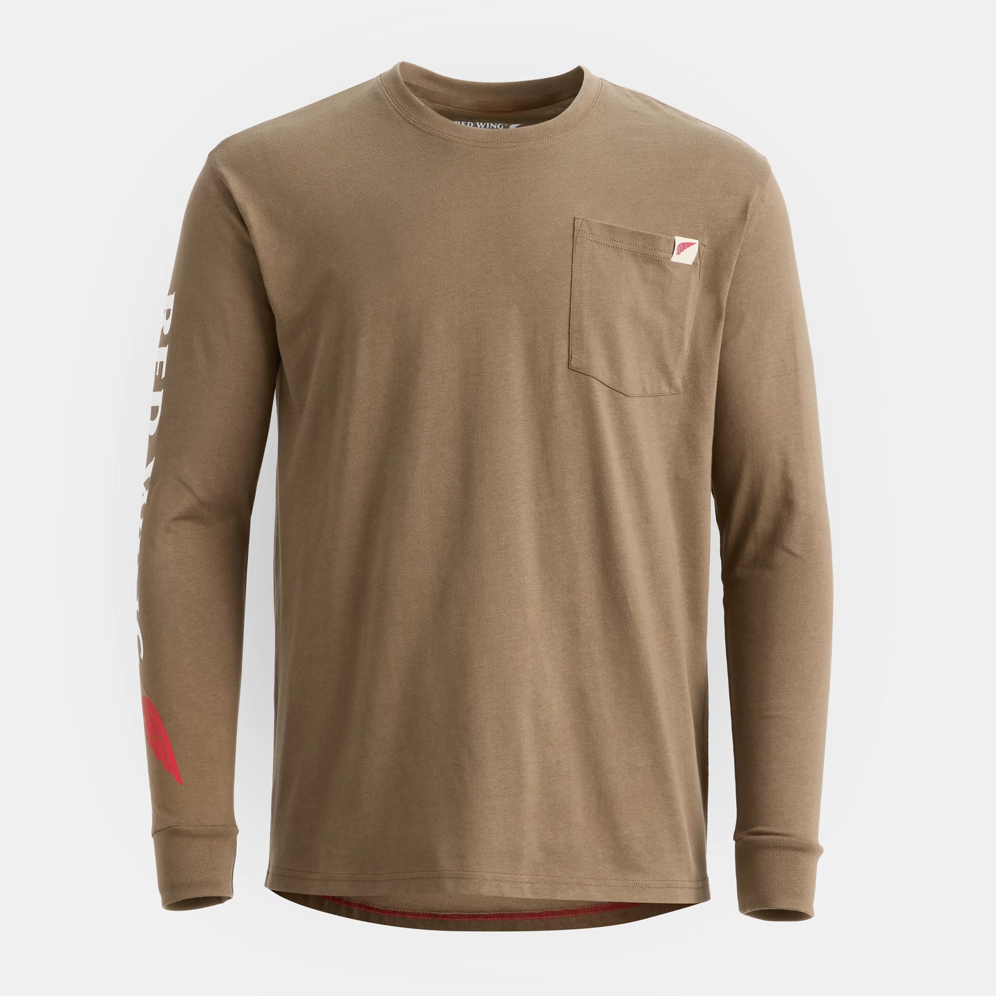 Long Sleeve Classic Pocket Tee in Brown - Red Wing Shoes Men|Apparel