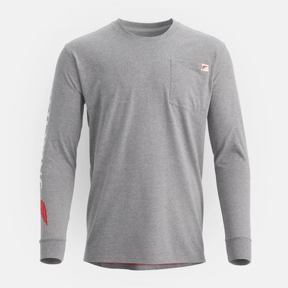 Long Sleeve Classic Pocket Tee in Heather Gray 98475 | Red Wing - Red Wing Shoes Men|Apparel