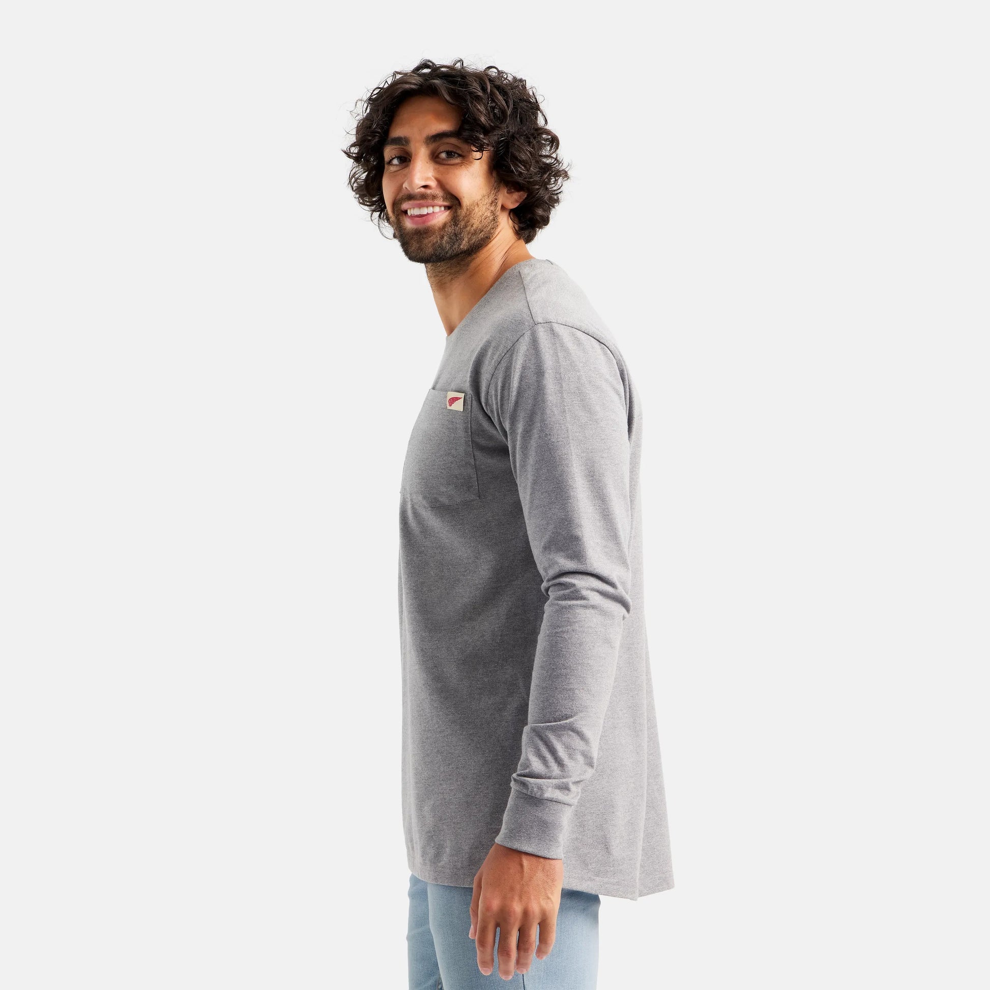 Long Sleeve Classic Pocket Tee in Heather Gray 98475 | Red Wing - Red Wing Shoes Men|Apparel