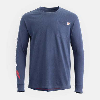 Long Sleeve Classic Pocket Tee in Navy 98476 - Red Wing Shoes Men|Apparel