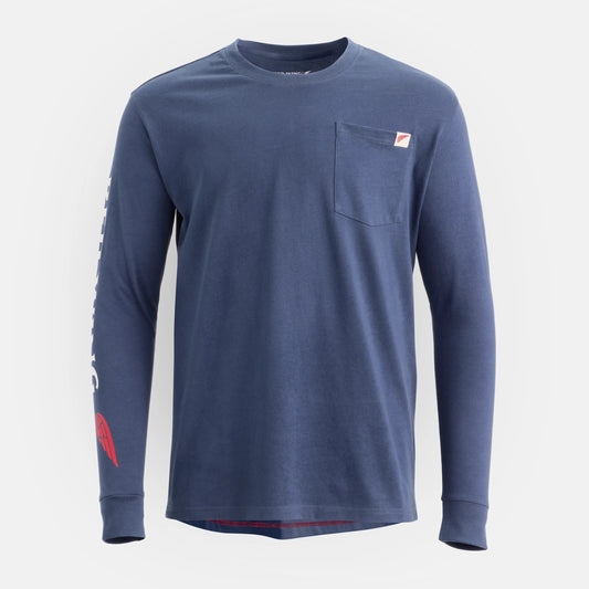 Long Sleeve Classic Pocket Tee in Navy 98476 - Red Wing Shoes Men|Apparel