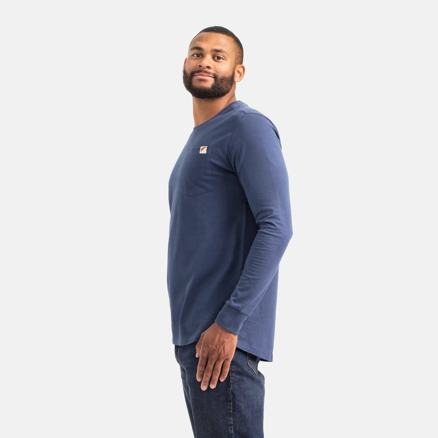 Long Sleeve Classic Pocket Tee in Navy 98476 - Red Wing Shoes Men|Apparel