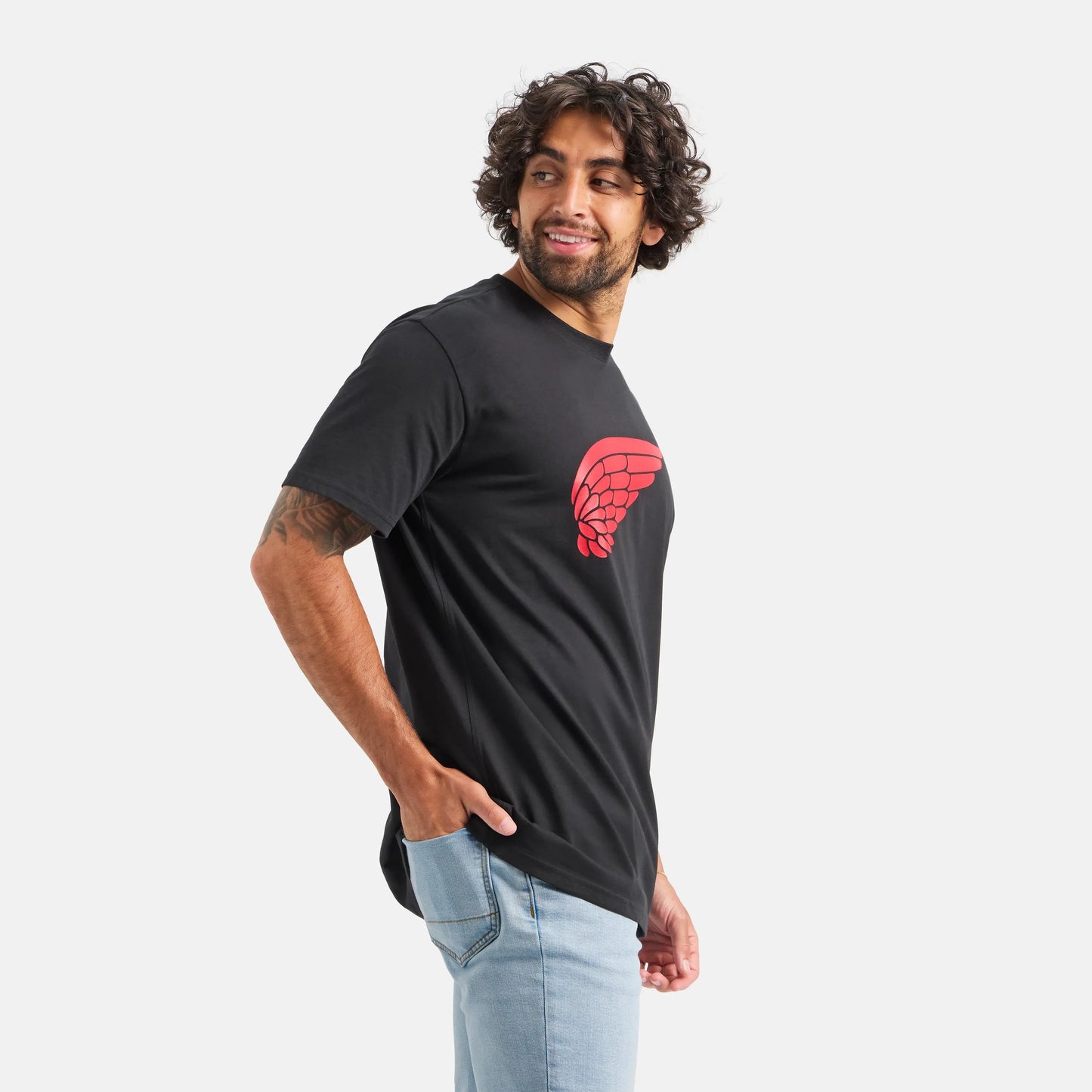 Short Sleeve Classic Wing Tee in Black 98478 - Red Wing Shoes Men|Apparel