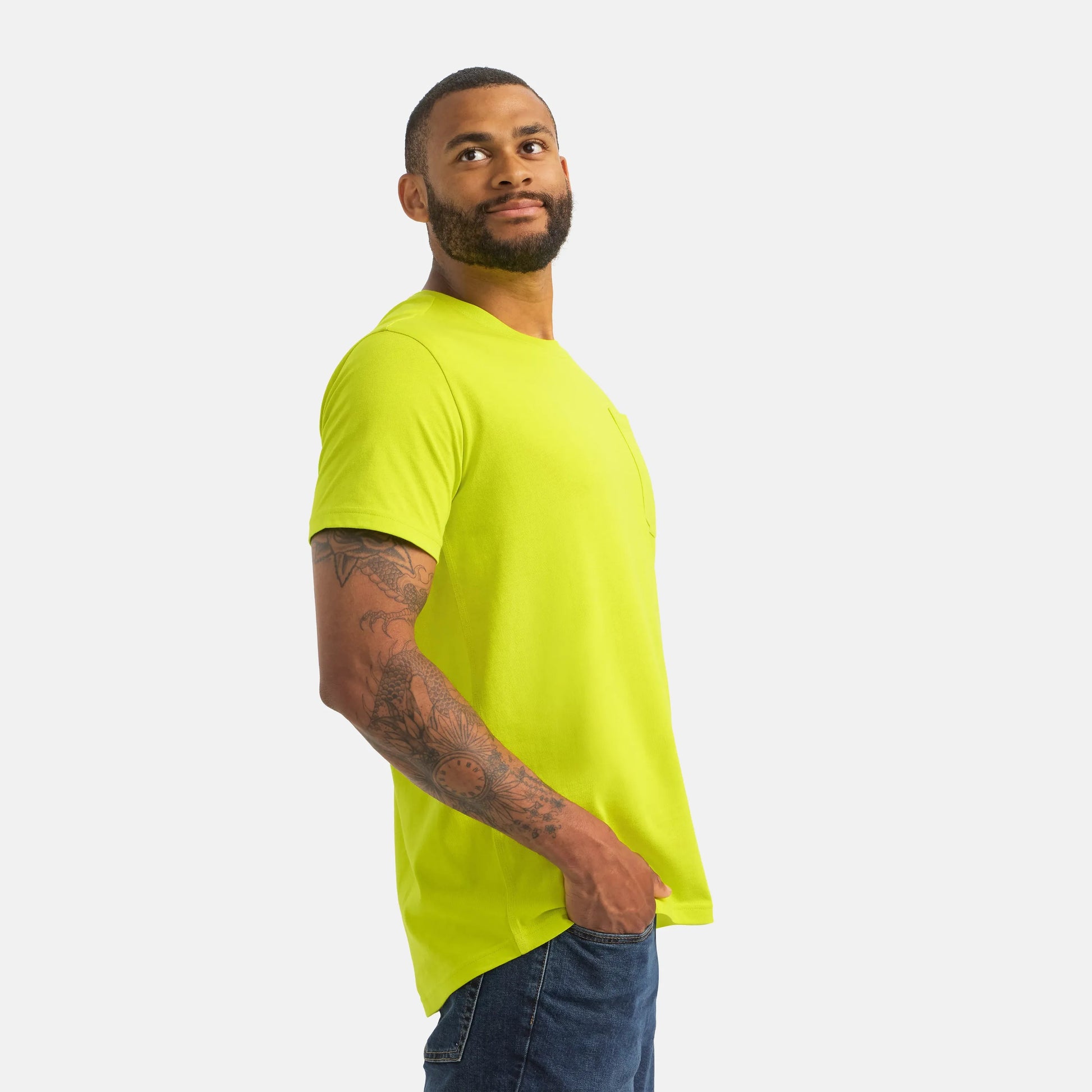 Short Sleeve Pocket T-Shirt in Bright Green 98472 - Red Wing Shoes Men|Apparel