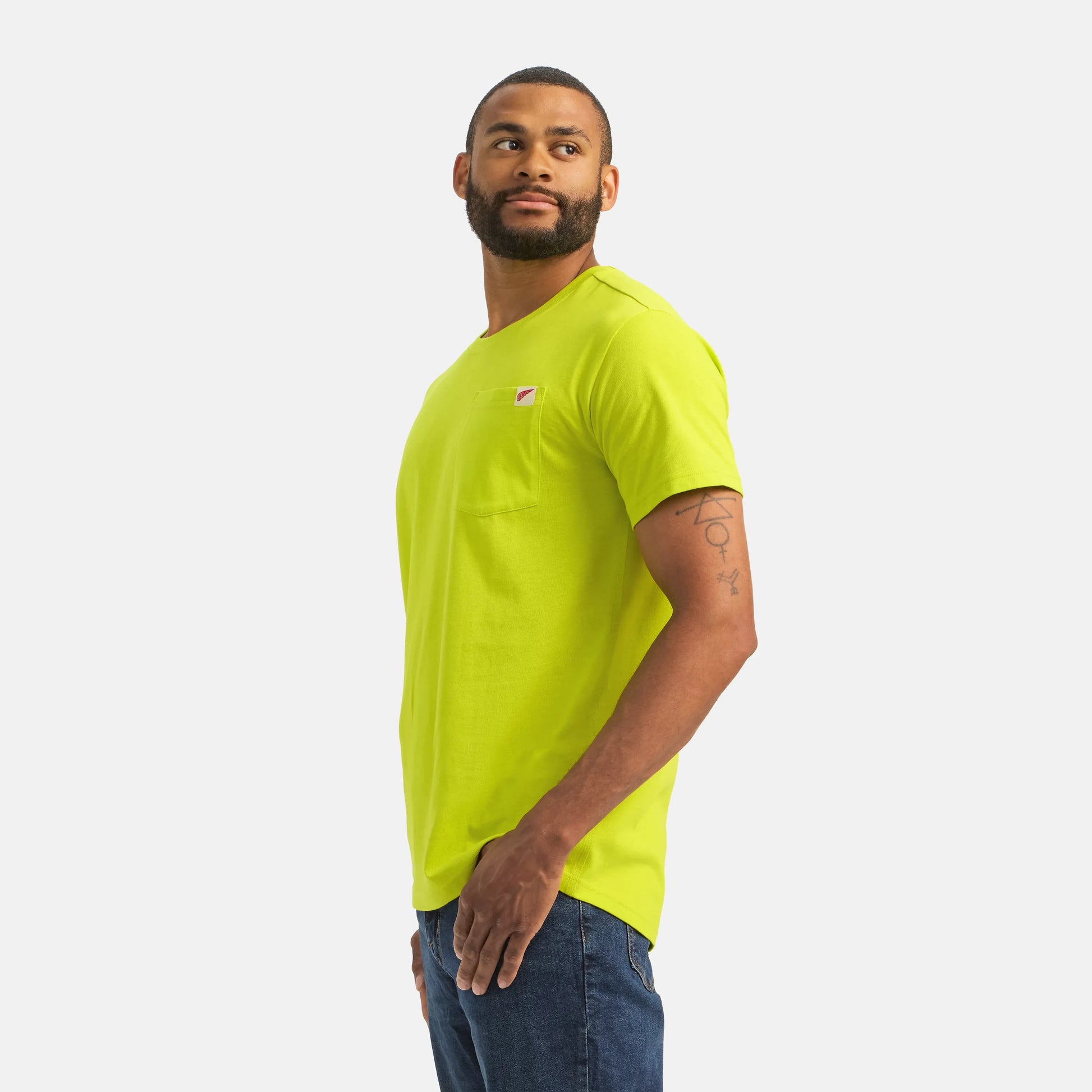 Short Sleeve Pocket T-Shirt in Bright Green 98472 - Red Wing Shoes Men|Apparel