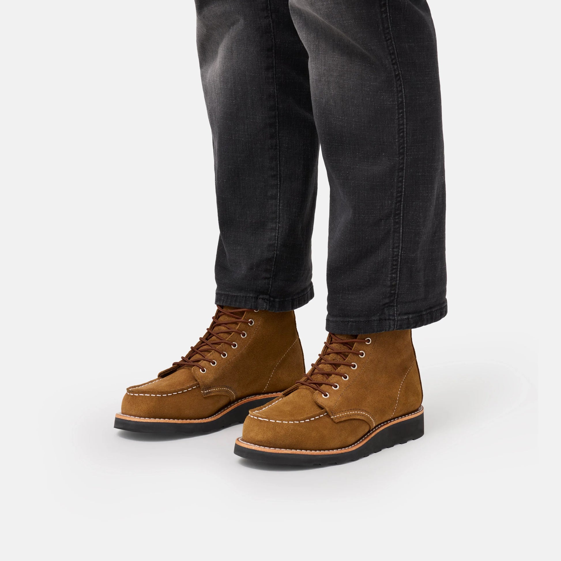 6-Inch Classic Moc Short Boot in Olive Leather 3377 | Red Wing Heritage - Red Wing Shoes Women