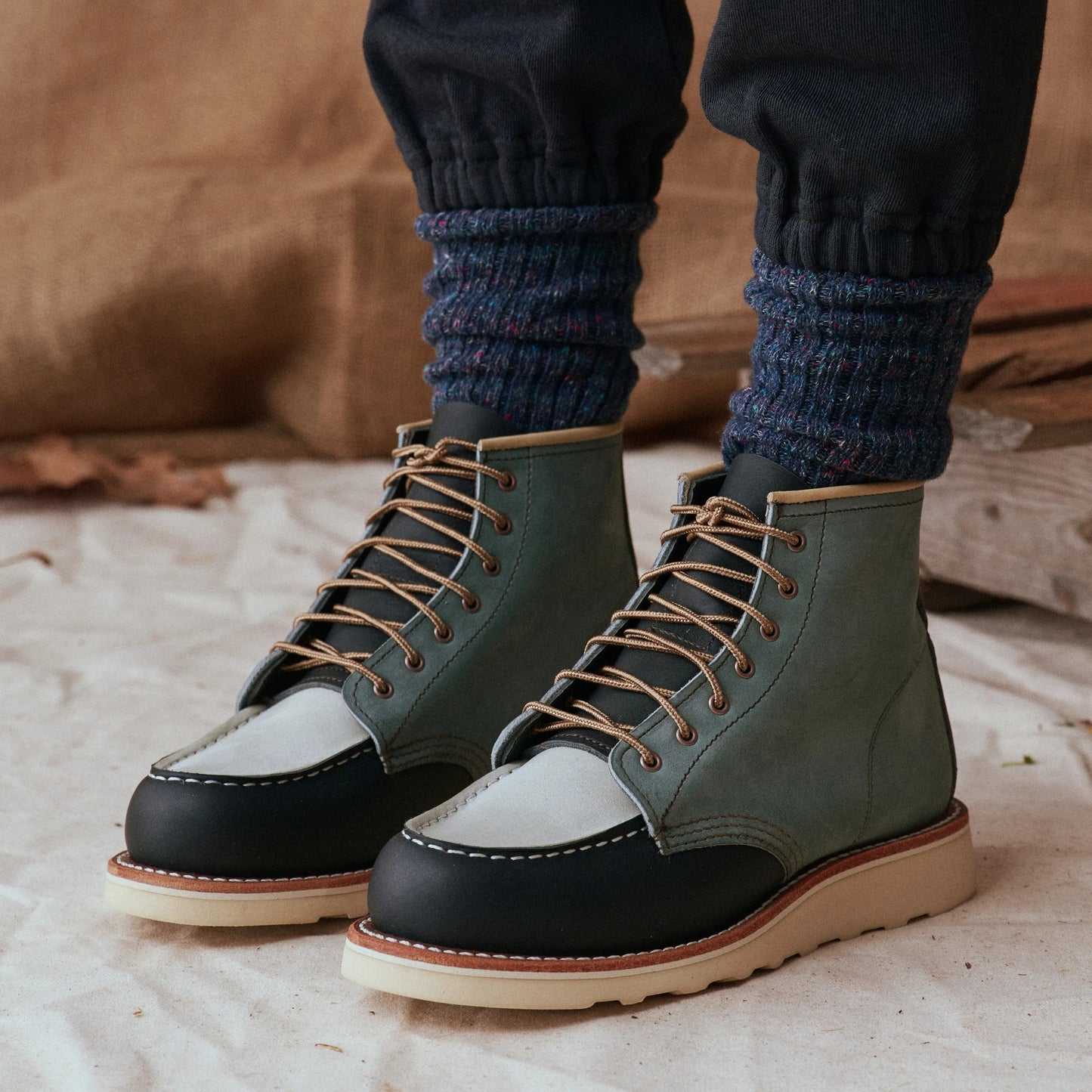 6-Inch Classic Moc Short Boot in Multi Indigo 3466 | Red Wing Heritage - Red Wing Shoes Women