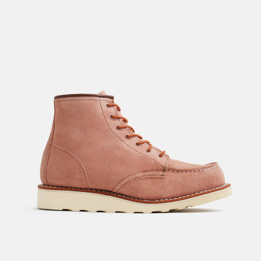 6-Inch Classic Moc Short Boot in Pink Leather 3328 | Red Wing Heritage - Red Wing Shoes Women|Apparel