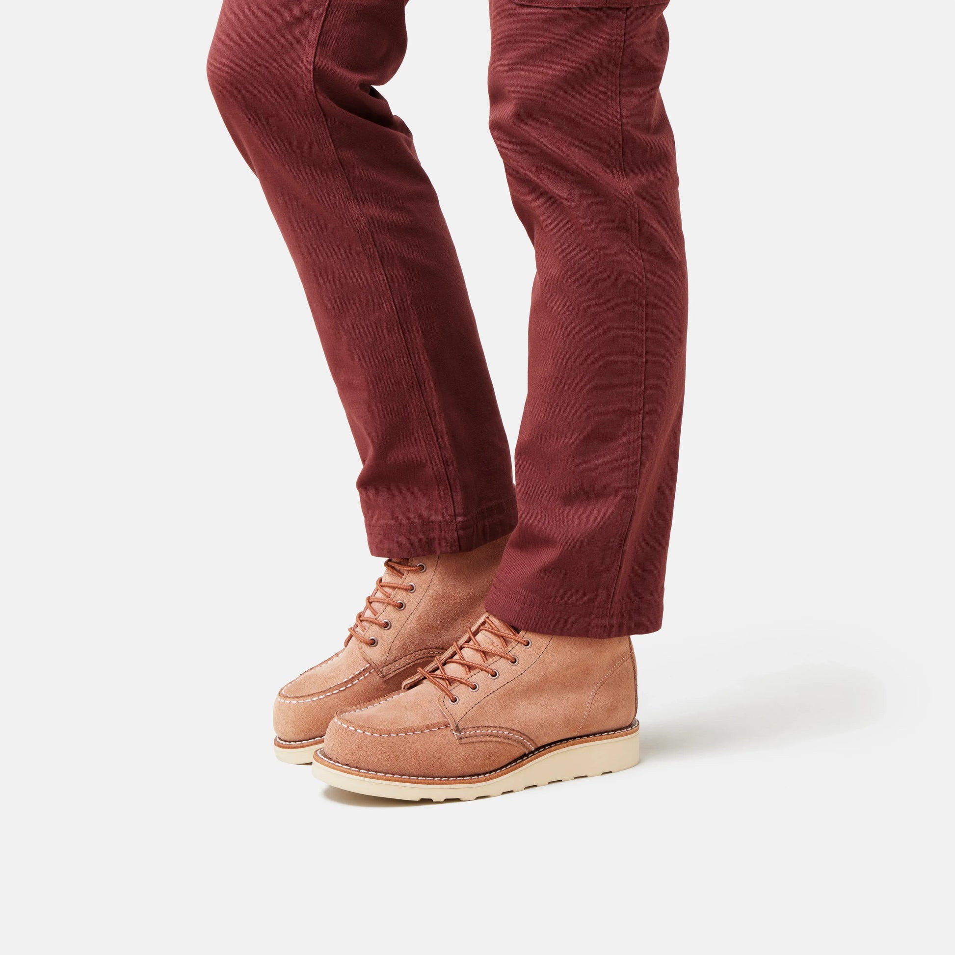 6-Inch Classic Moc Short Boot in Pink Leather 3328 | Red Wing Heritage - Red Wing Shoes Women|Apparel