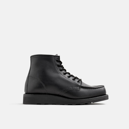 6-Inch Classic Moc Short Boot in Black Leather 3380 | Red Wing Heritage - Red Wing Shoes Women