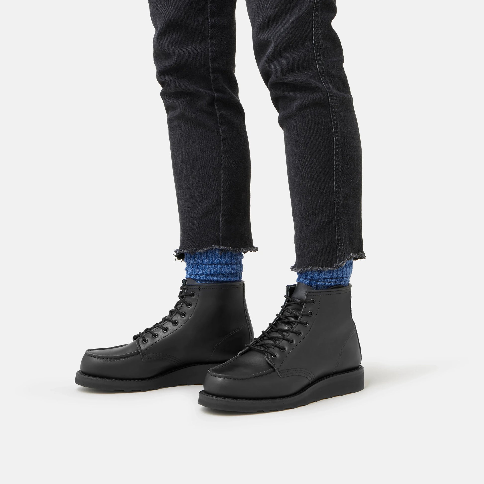 6-Inch Classic Moc Short Boot in Black Leather 3380 | Red Wing Heritage - Red Wing Shoes Women