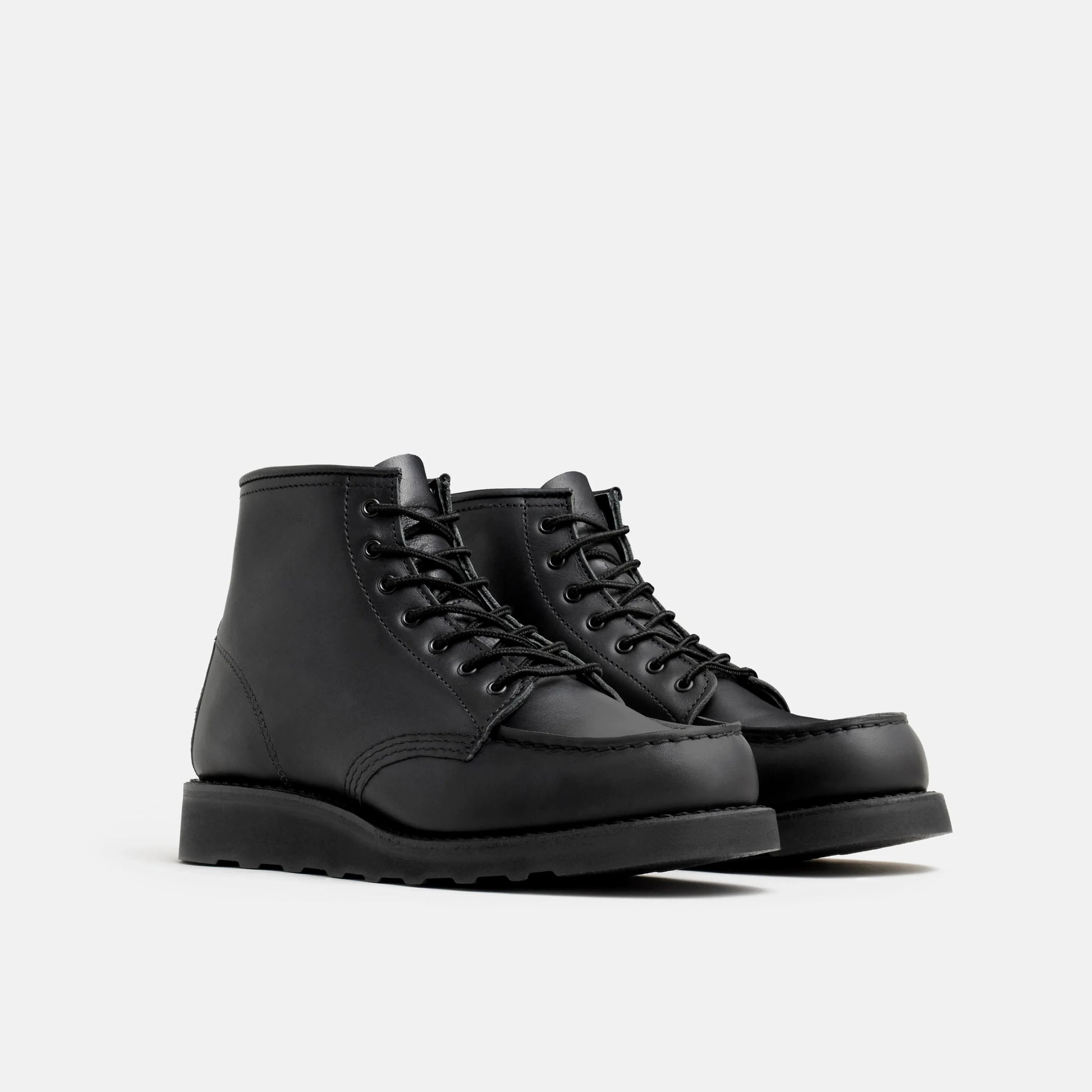 6-Inch Classic Moc Short Boot in Black Leather 3380 | Red Wing Heritage - Red Wing Shoes Women