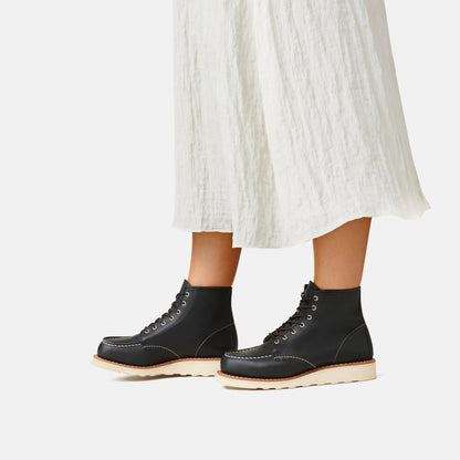 6-Inch Classic Moc Short Boot in Black Leather 3373 | Red Wing Heritage - Red Wing Shoes Women|Apparel