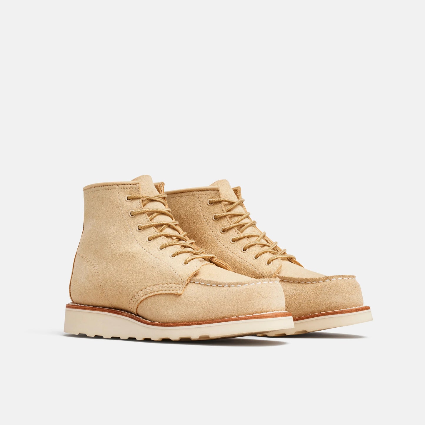 6-Inch Classic Moc Short Boot in Cream Leather 3328 | Red Wing Heritage - Red Wing Shoes Women