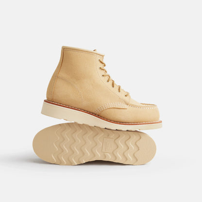 6-Inch Classic Moc Short Boot in Cream Leather 3328 | Red Wing Heritage - Red Wing Shoes Women