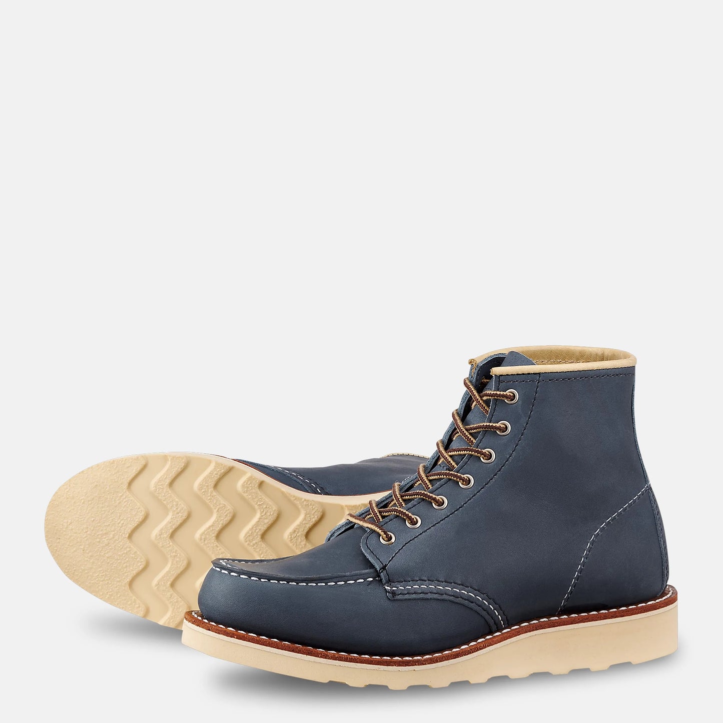 6-Inch Moc Short Boot in Blue Leather 3353 | Red Wing Heritage - Red Wing Shoes Women