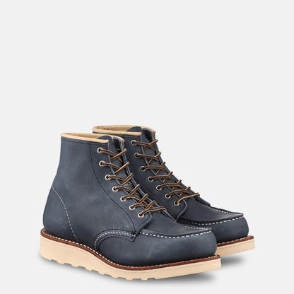 6-Inch Moc Short Boot in Blue Leather 3353 | Red Wing Heritage - Red Wing Shoes Women