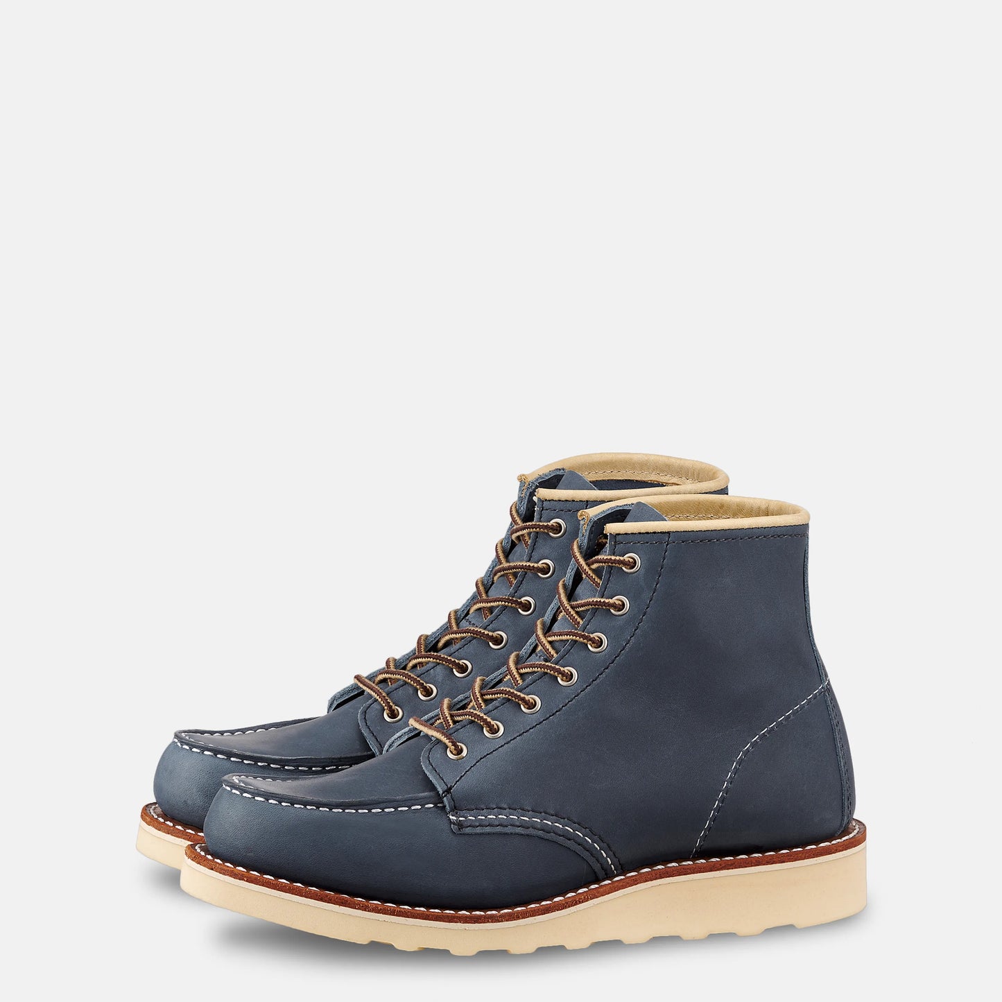 6-Inch Moc Short Boot in Blue Leather 3353 | Red Wing Heritage - Red Wing Shoes Women