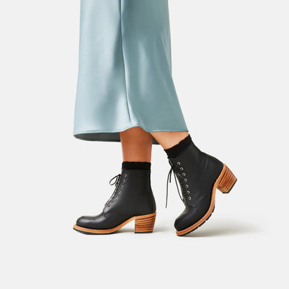Clara Heeled Boot in Black Leather 3405 | Red Wing Heritage - Red Wing Shoes Women|Apparel