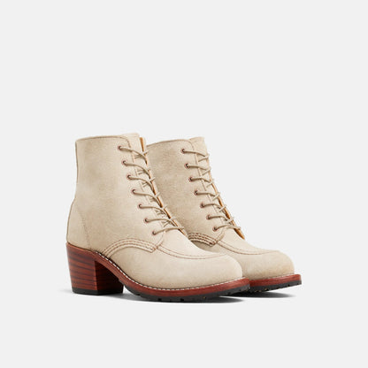 Clara Heeled Boot in White Leather 3409 | Red Wing Heritage - Red Wing Shoes Women