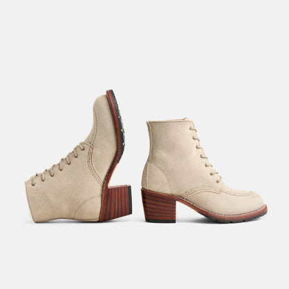 Clara Heeled Boot in White Leather 3409 | Red Wing Heritage - Red Wing Shoes Women