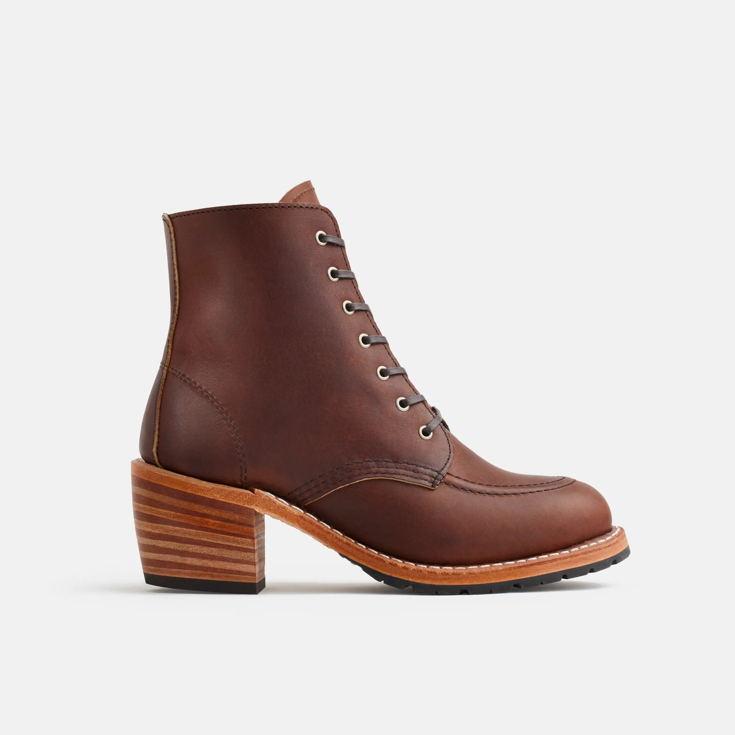 Clara Heeled Boot in Dark Brown Leather 3406 - Red Wing Shoes Women
