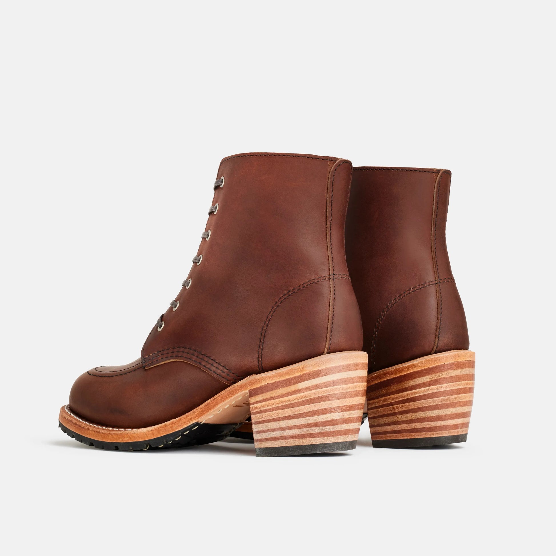 Clara Heeled Boot in Dark Brown Leather 3406 - Red Wing Shoes Women