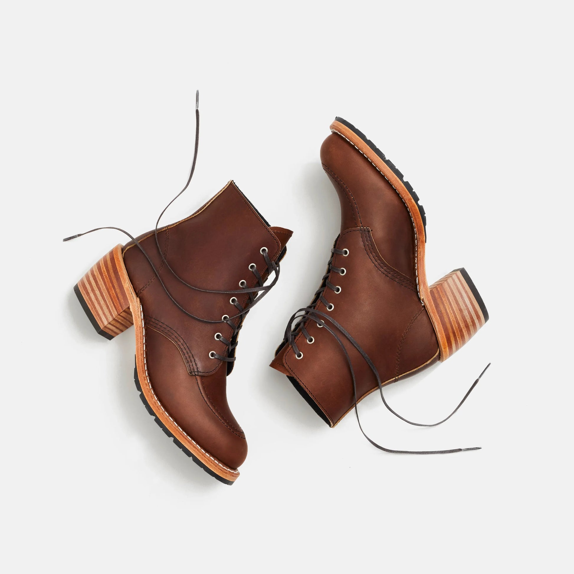 Clara Heeled Boot in Dark Brown Leather 3406 - Red Wing Shoes Women