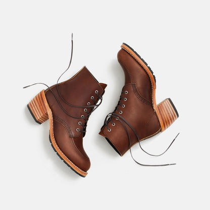 Clara Heeled Boot in Dark Brown Leather 3406 - Red Wing Shoes Women
