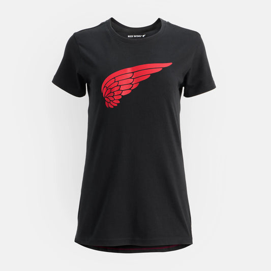 Short Sleeve Classic Wing Tee in Black 98484 - Red Wing Shoes Women|Apparel