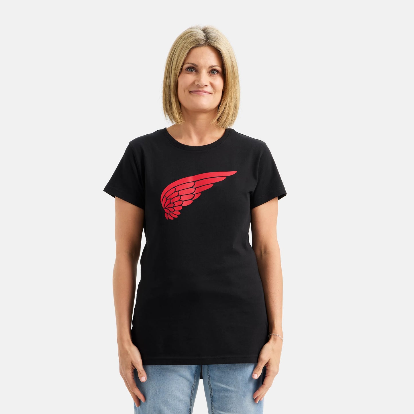 Short Sleeve Classic Wing Tee in Black 98484 - Red Wing Shoes Women|Apparel