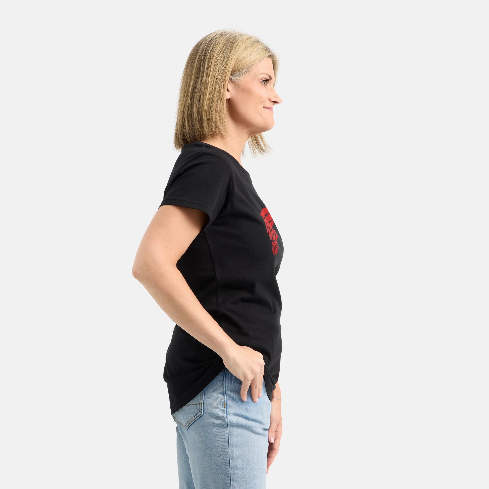Short Sleeve Classic Wing Tee in Black 98484 - Red Wing Shoes Women|Apparel