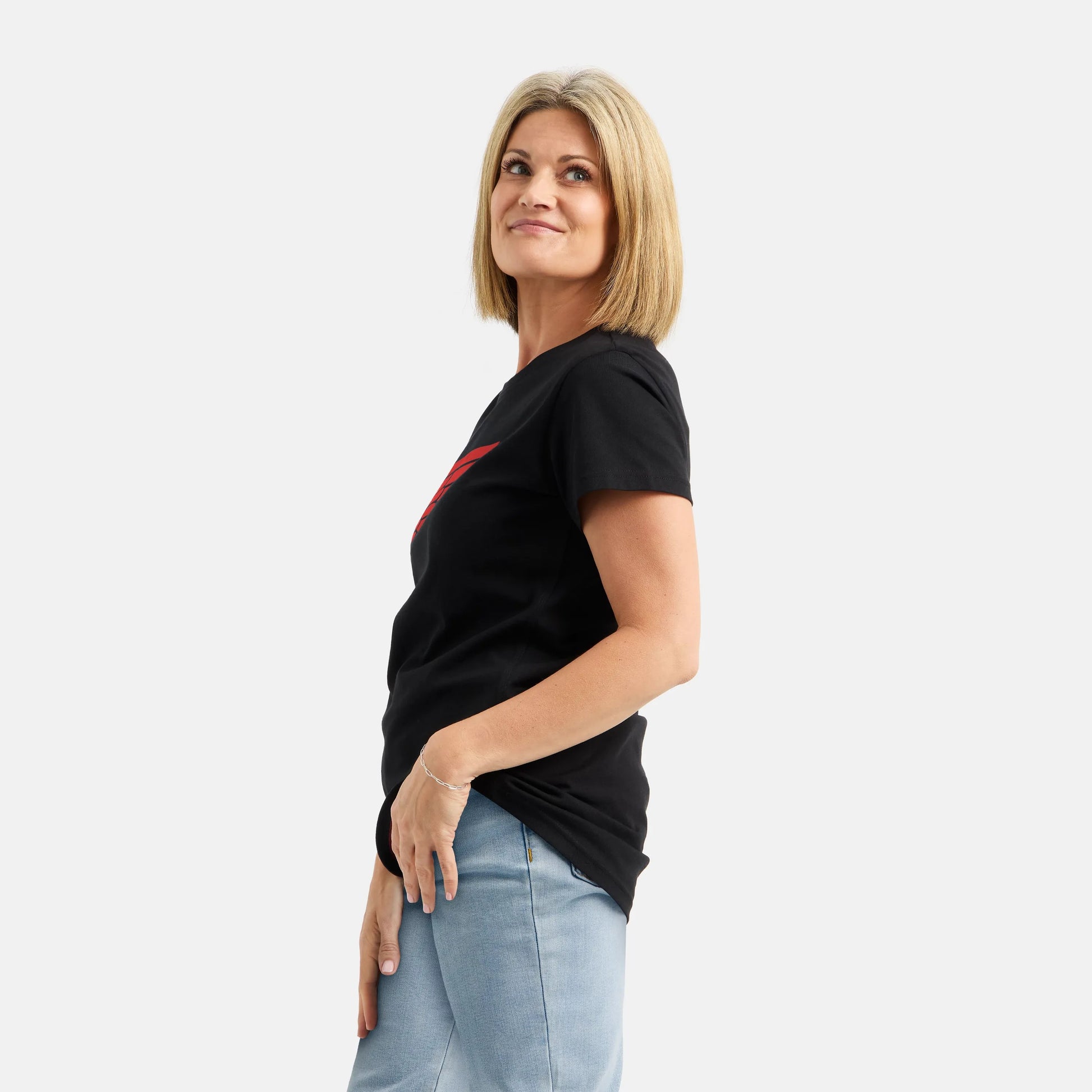 Short Sleeve Classic Wing Tee in Black 98484 - Red Wing Shoes Women|Apparel