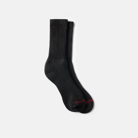 Unisex Acrylic Blend Crew Sock in Black 97308 - Red Wing Shoes Apparel