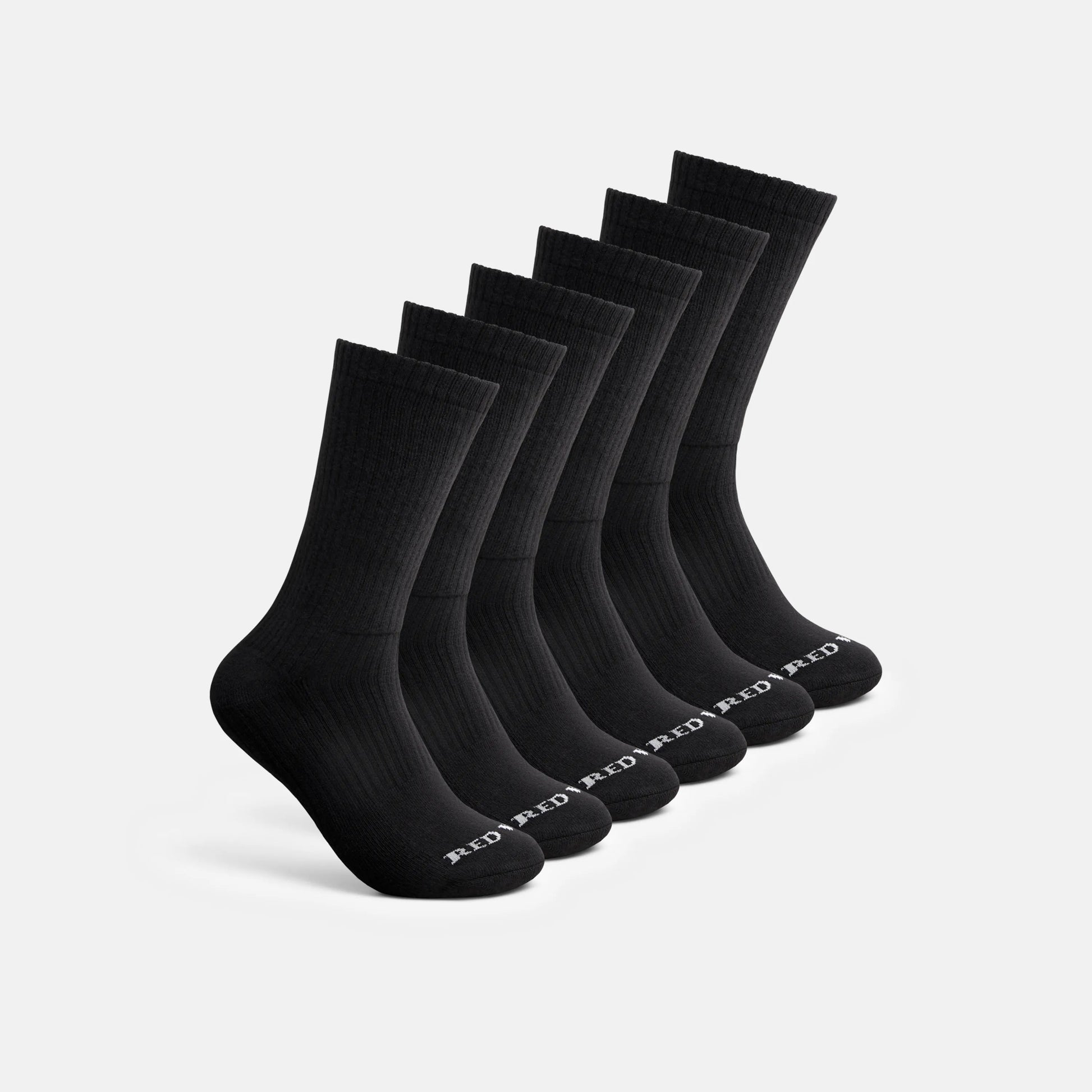 Unisex Cotton Blend Crew Sock in Black 97269 - Red Wing Shoes Apparel