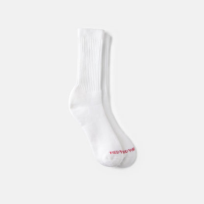 Unisex Acrylic Blend Crew Sock in White 97315 - Red Wing Shoes Apparel