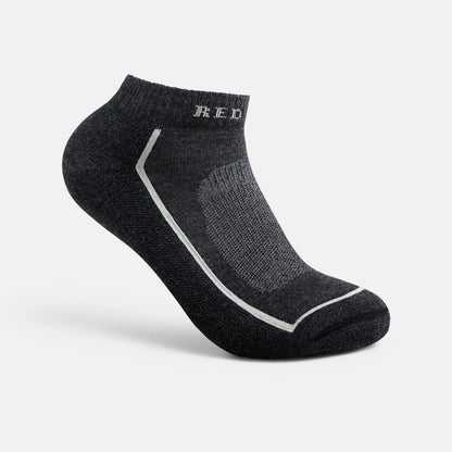 Unisex Steel-Toe Merino Wool Blend Quarter Crew Sock in Black 97393 - Red Wing Shoes Apparel