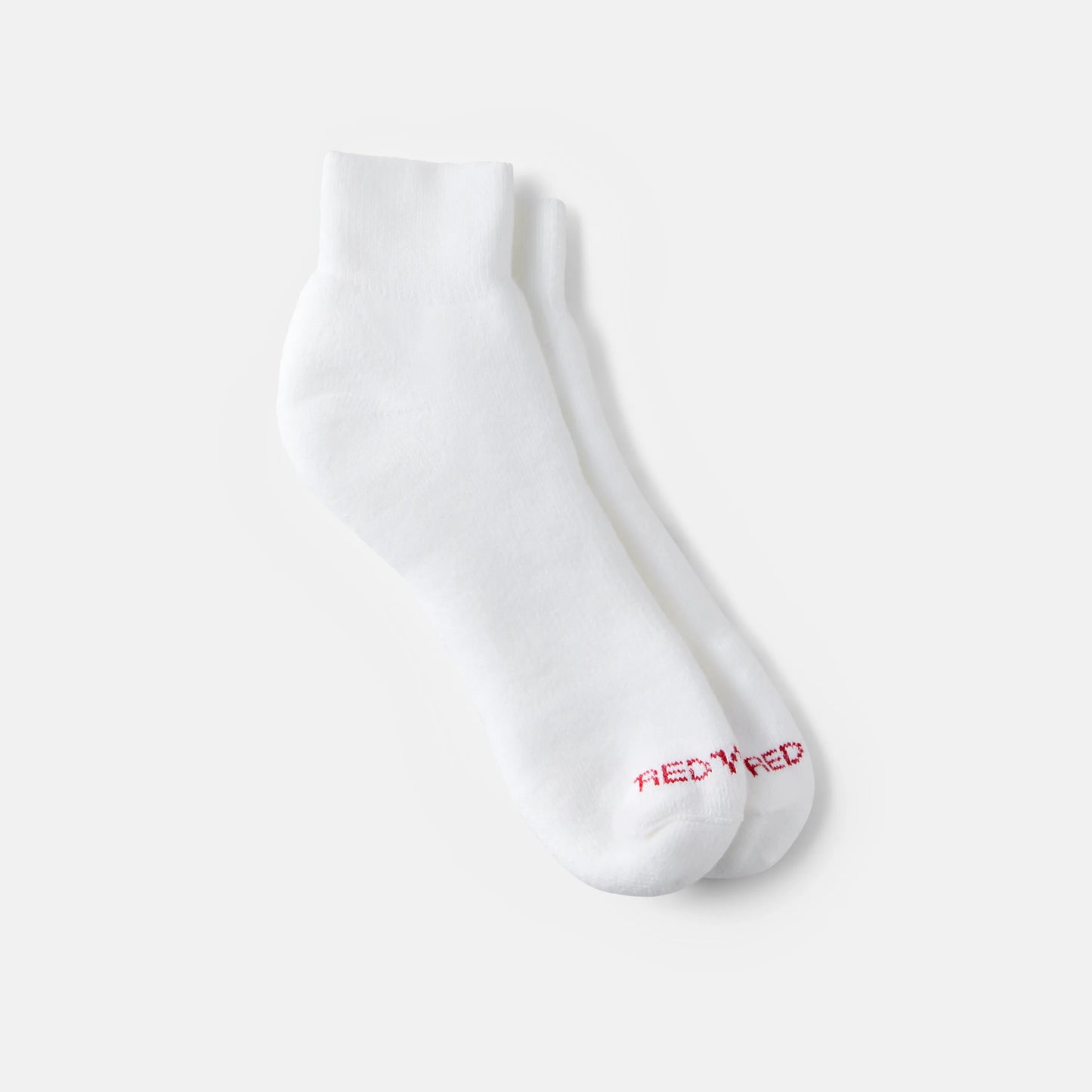 Unisex Acrylic Blend Quarter Crew Sock in White 97316 - Red Wing Shoes Apparel