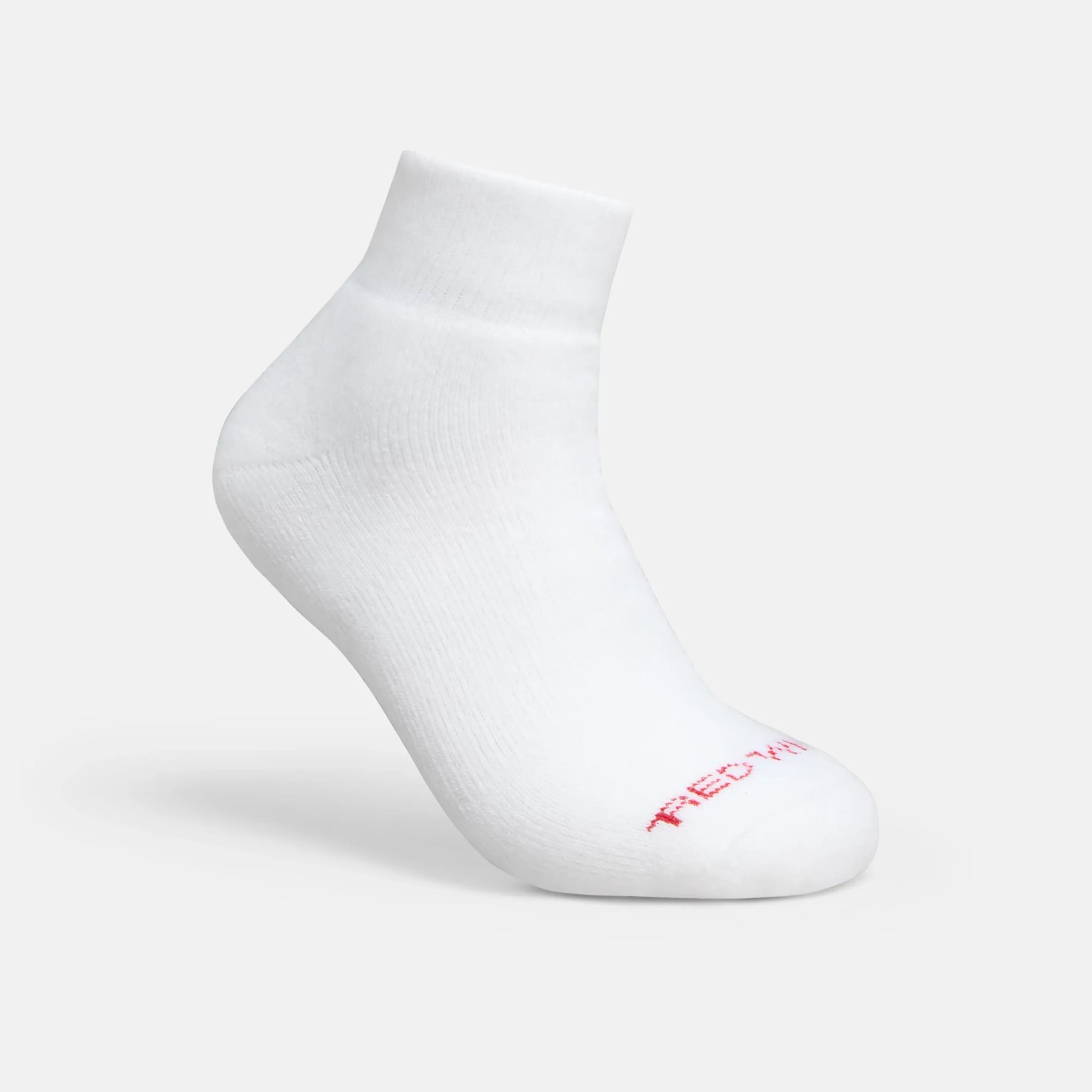 Unisex Acrylic Blend Quarter Crew Sock in White 97316 - Red Wing Shoes Apparel