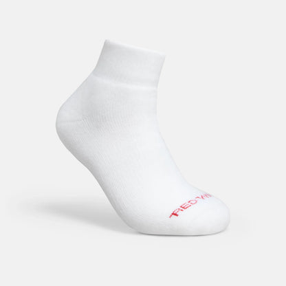 Unisex Acrylic Blend Quarter Crew Sock in White 97316 - Red Wing Shoes Apparel