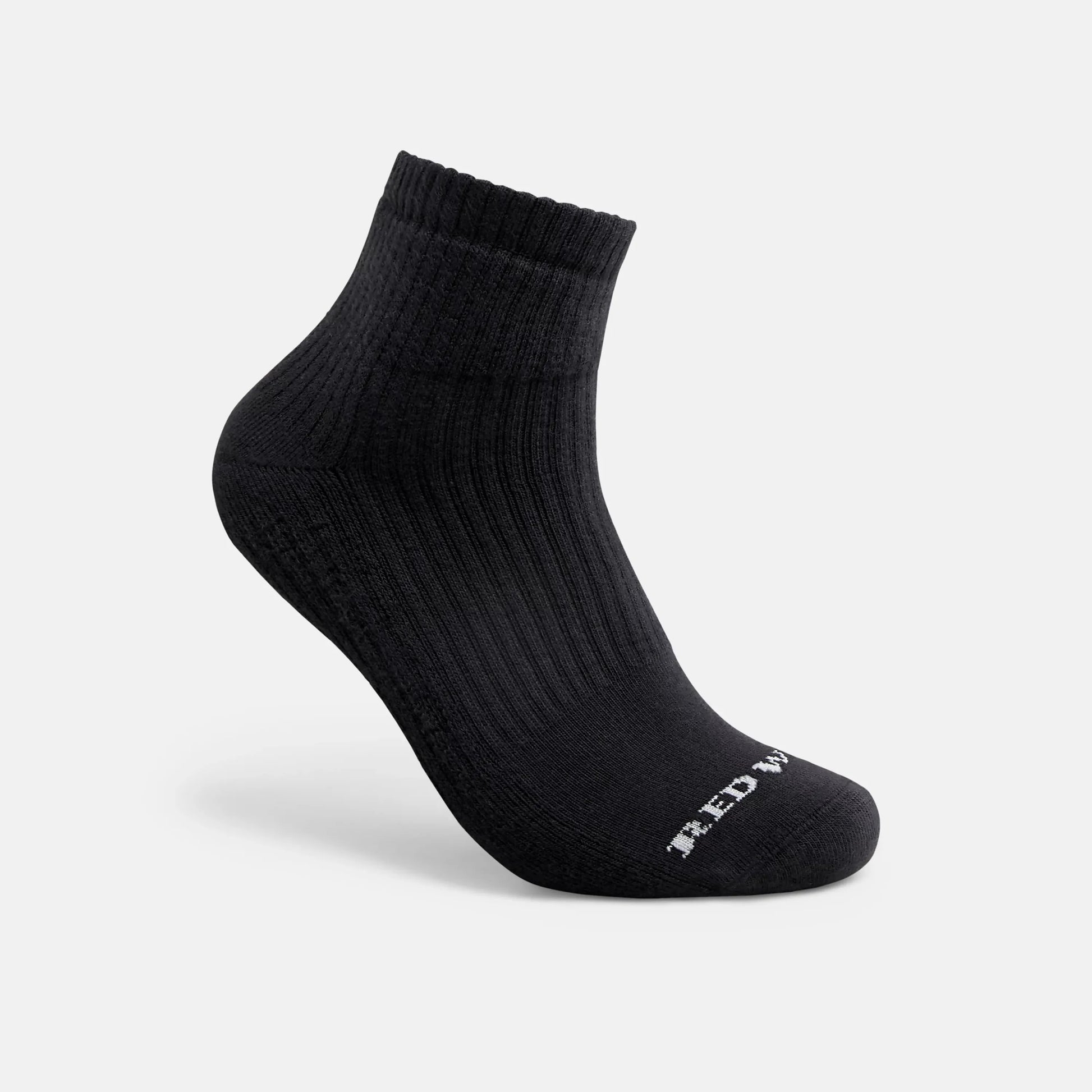 Unisex Cotton Blend Quarter Crew Sock in Black 97264 - Red Wing Shoes Apparel